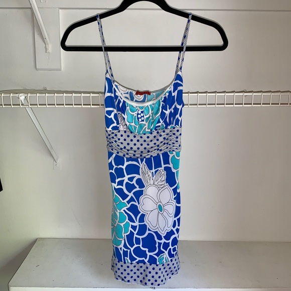 Blue Spaghetti Strap Tank Top - Picture 1 of 4